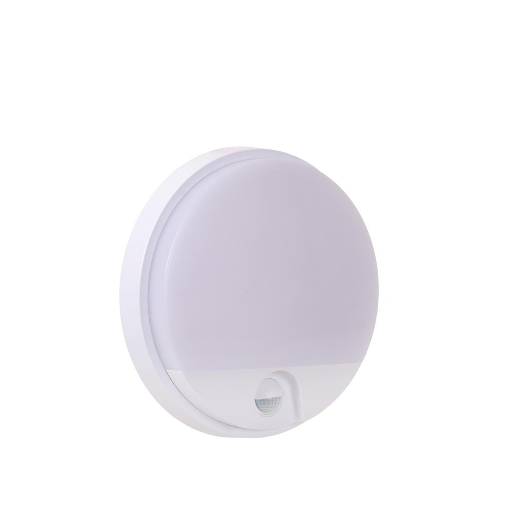 Lucide Strakke wandlampHups Ir Ø 21cm wit met sensor - 22863/10/31